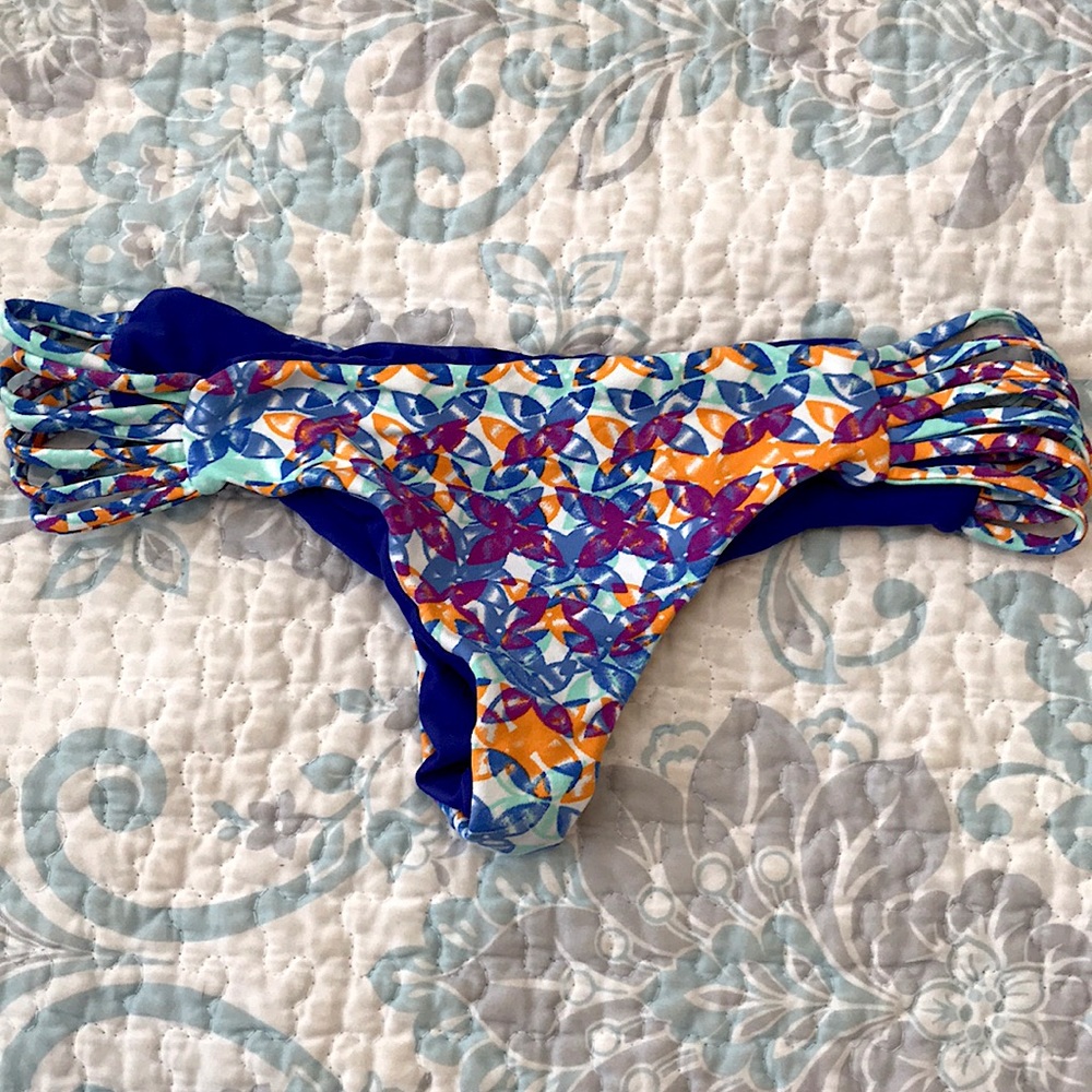 Strapy,cheeky bikini bottoms